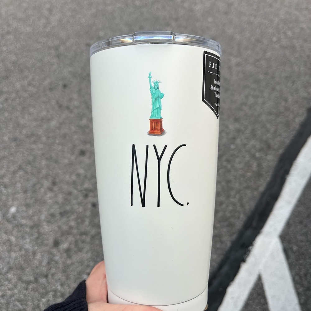 Rae Dunn White NYC Tumbler